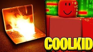 ROBLOX BİLGİSAYARIMI ÇÖKERTEN HACKER  *BAŞIM BELADA* (CoolKid Hikayesi)