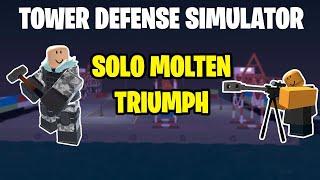 Tower Defense Simulator - Solo Molten Triumph | Enderbot Cyborg