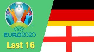 Euro 2020 England vs Germany PES 2021 gameplay Last 16