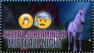 Creepy screaming in Mistfall night!? | Star Stable