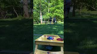 I Scored 3 Points on my Dad #cornhole
