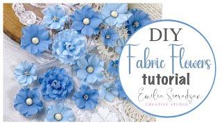 DIY Fabric Flowers Tutorial: Die Cutting, Stamping, and Shaping Petals