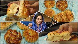 4 Easy Bread anyone can bake at home / Bakery style soft bread recipes / Zulfia's Recipes