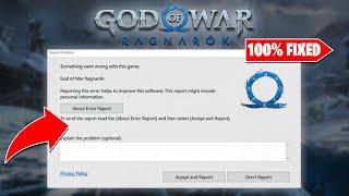 How To Fix God of War Ragnarok Something Went Wrong With This Game Error on PC | Report Problem Fix