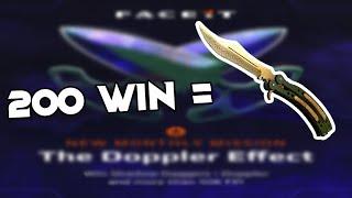 FACEİT CSGO 200 WİN GÖREVİNİ BİTİRDİM BIÇAK KAZANDIM! 50 TL'YE 3700 TL KAZANMAK! PREMİUM ALINIR MI ?