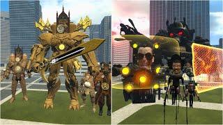 ALL CLOCKMAN TITAN VS ALL SKIBIDI ASTRO JUGGERNAUT IN Garry's Mod!