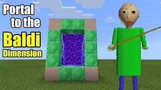 Portal to the BALDI Dimension | Minecraft PE