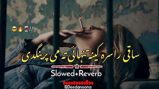 Saqi Rasara Kena Tanhai Ta Me Pregnade  ( Slowed And Reverb ) Pashto New Song - Deedanoona