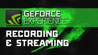 Recording & Streaming - Shadowplay & GeForce Experience Tutorial