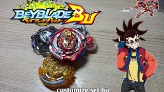 Customize set BU b 201/beyblayde burst/Бейблейд Бёрст/обзор и битвы