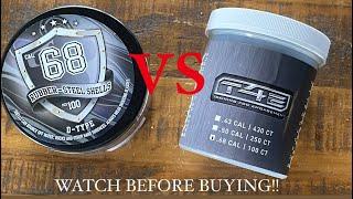 WATCH BEFORE YOU BUY! Comparing these two .68 cal paintball rubber-steel bullets for self defense