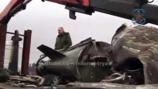 Ukraine: Ukrainian Tochka-U Ballistic Missile Intercepted near Alchevsk 02.02.2015 (Eng Subs)