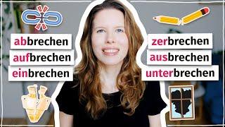 Verben mit „brechen": Kennst du die Unterschiede? (Deutsch B2, C1)