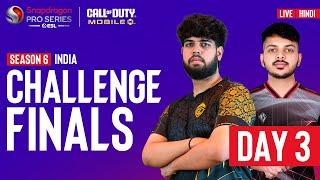 [Hindi] CODM Snapdragon Mobile Challenge Finals | DAY 3 | Season 6 India