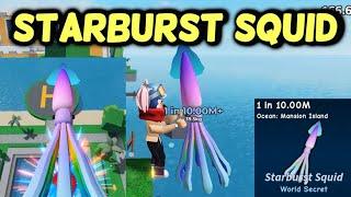 How to Get STARBURST SQUID in MANSION ISLAND GO FISHING Roblox