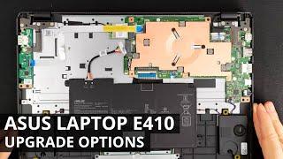 ASUS laptop E410 - DISASSEMBLY and UPGRADE OPTIONS