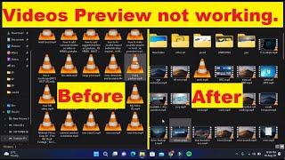 Show Thumbnails Instead of Icons in VLC Videos . 100% Fix . 2022