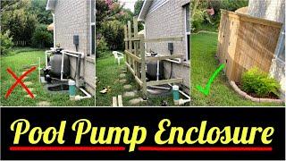 Pool Pump Enclosure Idea | Before and After Pool Equipment Enclosure Setup | HD Overview