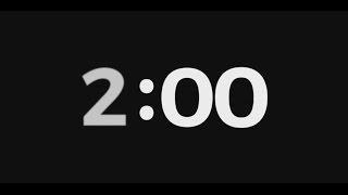 Classic countdown timer  - 2 Minutes  - Silent