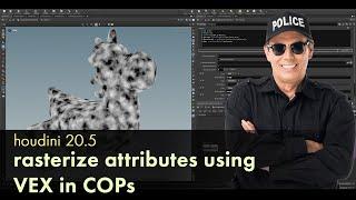 Houdini 20.5 - Rasterize attributes using VEX in COPs