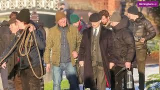 Cillian Murphy spotted filming Peaky Blinders movie along canal in Dudley