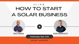 How to Start a Solar Business