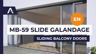 MB-59 Slide Galandage sliding balcony doors from Aluprof