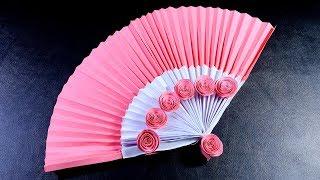 How to Make Hand Fan from Paper | DIY Paper Hand Fan - Paper Craft Ideas