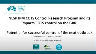 NESP TWQ Hub Impacts and Achievements Conference - David Westcott, CSIRO