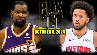 Phoenix Suns vs Detroit Pistons Full Game Highlights - October 8, 2024 | 2024-25 NBA Pre Season