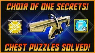 Destiny 2 Choir Of One Secret Chest Puzzles And Catalyst! Get Them Done Quick And Easy!