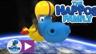 Bash, the Stunt Happo and the parachute I Cartoon for Kids I The Happos Family