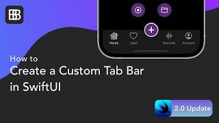 SwiftUI Tutorial - How to create a custom tab bar | BLCKBIRDS