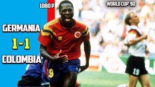 West Germany vs Colombia 1 - 1 Group Stage World Cup 90 HD