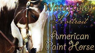 Horse Portrait in Watercolor