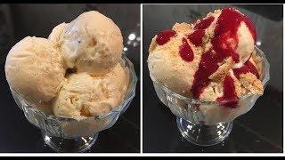 Inghetata cu vanilie preparata fara aparat de inghetata | Cristine Cuisine