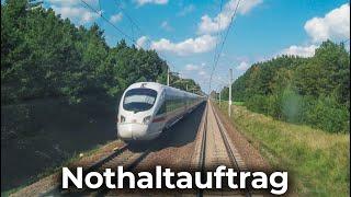 Notbremsung aus 160 km/h – Nothaltauftrag InterCity Eisenbahn