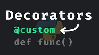 How To Make A Simple Function Decorator (Python Recipes)