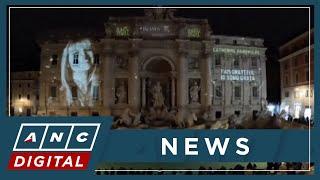 Rome's Trevi Fountain lights up for Int'l Women’s Day with video mapping | ANC