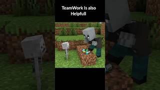 "Teamwork Makes Life Better!  #Shorts #Trending #Minecraft #Herobrine