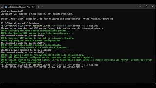 Powershell script to simplify the NTP server configuration process on Windows