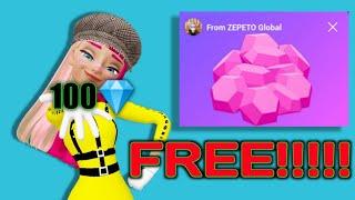 How to get 100 zem item for Free from Zepeto Japan ??#zepeto #onepiece #shorts