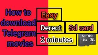 how to telegram movies download derect sd card/malayalam