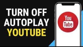 YouTube auto videos off