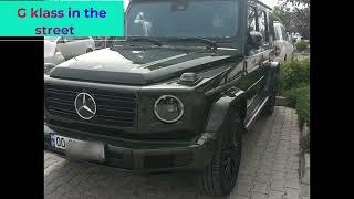 G klass mercedes benz in the street