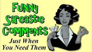 Funny Sarcastic Comments Just When You Need Them