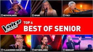 The BEST SENIOR Blind Auditions in The Voice!  | TOP 6