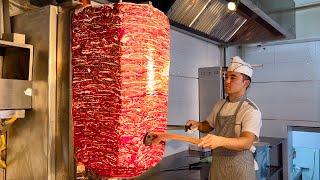 100-150 kilos of meat every day for Shawarma | Number one Doner Center in Tashkent