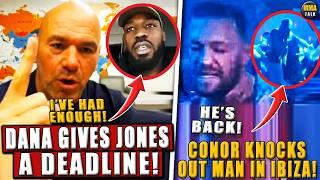Dana White GIVES Jon Jones a DEADLINE! Conor McGregor KNOCKS OUT man in Ibiza! Pereira WEIGHS 243lbs