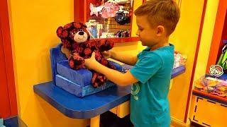 VLOG Build-a-Bear Workshop Диана и Рома делают игрушки